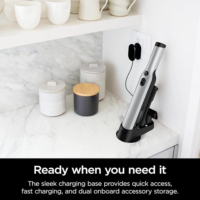 WANDVAC Cordless Hand Vac, Lightweight, Versatile and Portable at 1.4 lbs., Powerful Suction, Charging Dock, One-Touch Empty