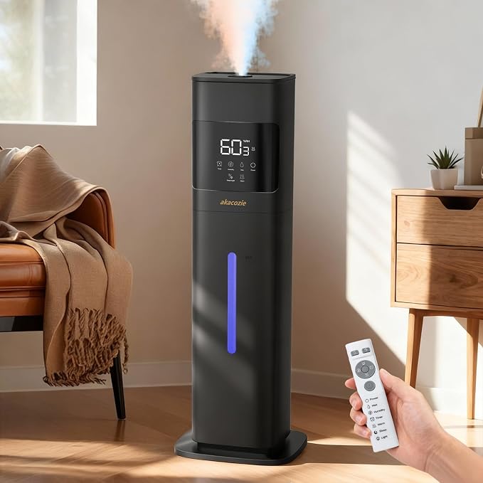 Warm & Cool Mist Humidifiers for Bedroom 500 sq ft, 2.1Gal/8L Humidifier Large Room with Essential Oil Diffuser, product