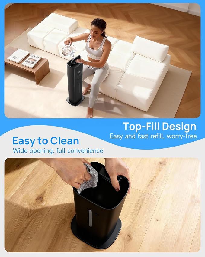 Warm & Cool Mist Humidifiers for Bedroom 500 sq ft, 2.1Gal/8L Humidifier Large Room with Essential Oil Diffuser, alternate