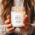 Warm Hug in a Jar Scented Candles for Home, Relaxing Aromatherapy Gifts for Women with Lavender Essential, product image