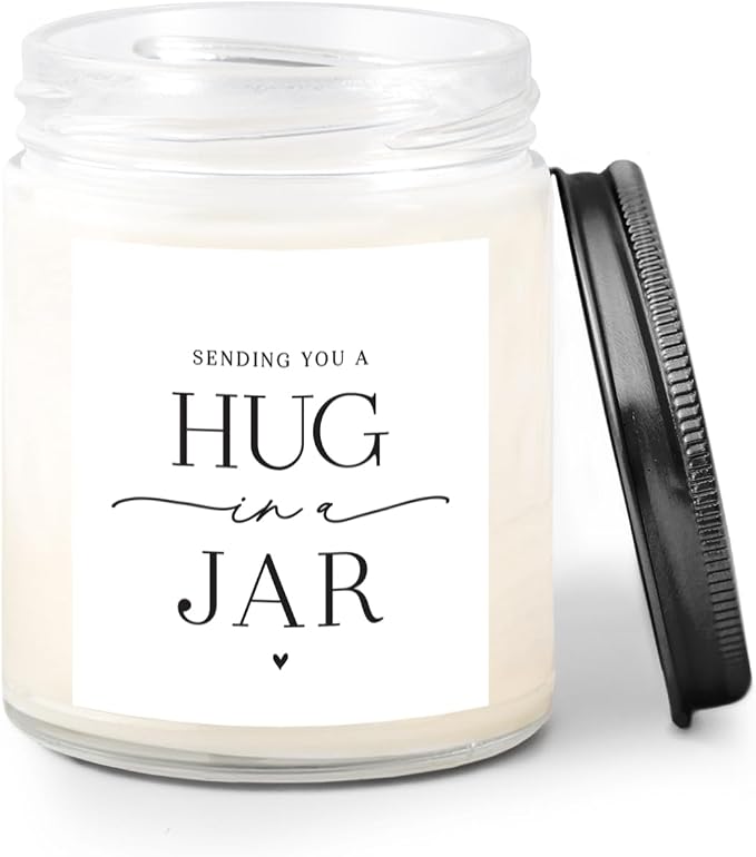 Warm Hug in a Jar Scented Candles for Home, Relaxing Aromatherapy Gifts for Women with Lavender Essential, alternate product