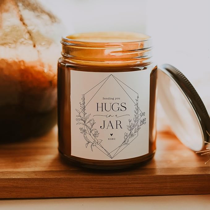 Warm Hugs Scented Candles for Home, Natural Soy Wax, Relaxing Aromatherapy Gifts, Essential Oils Scented, alternate product