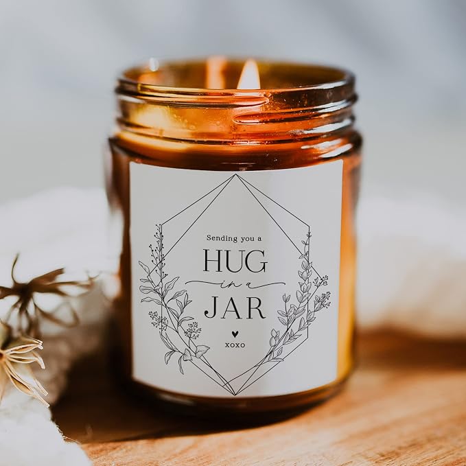 Warm Hugs Scented Candles for Home, Natural Soy Wax, Relaxing Aromatherapy Gifts, Essential Oils Scented, alternate product