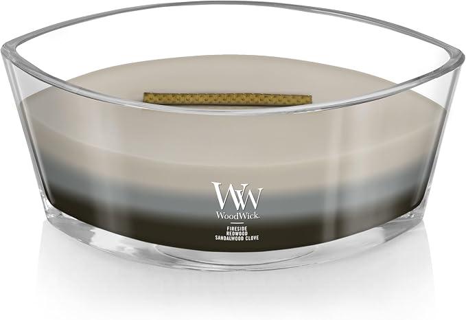 Warm Woods Trilogy Holiday Candle Gifts for Women and Men, 16 oz Ellipse Trilogy Candle with Crackling Wick, alternate