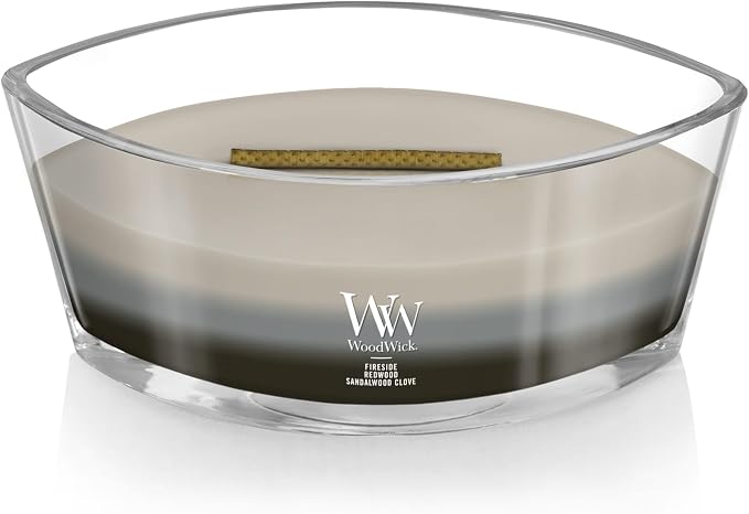 Warm Woods Trilogy Holiday Candle Gifts for Women and Men, 16 oz Ellipse Trilogy Candle with Crackling Wick, alternate