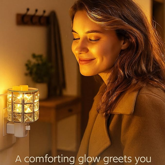 Warmers Pluggable Fragrance Warmer- Decorative Plug-in for Warming Scented Candle (Silver), alternate product view 7