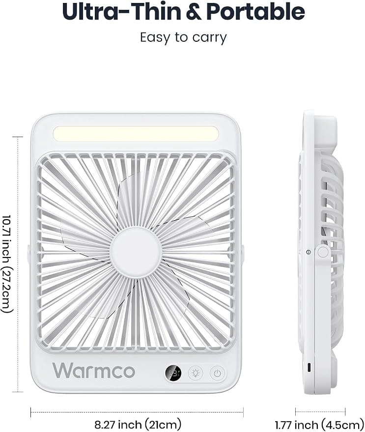 20000mAh Battery Powered Fan, Ultra- 8-Inch Portable Camping Fan with LED Lantern, alternate product