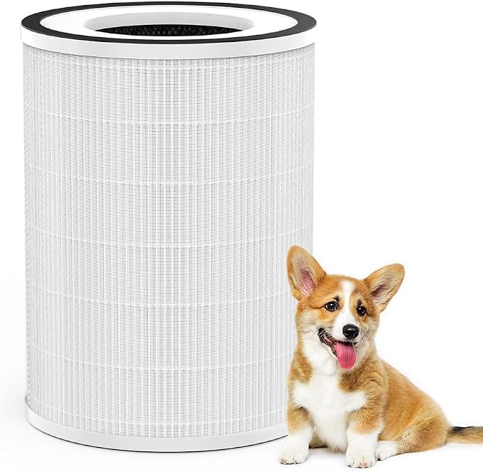 Washable & Removable Pet Replacement Filter, 360° 3-Stage Filtration, Compatible with Kilo/KILOPRO/MIRO/MIROPRO Air