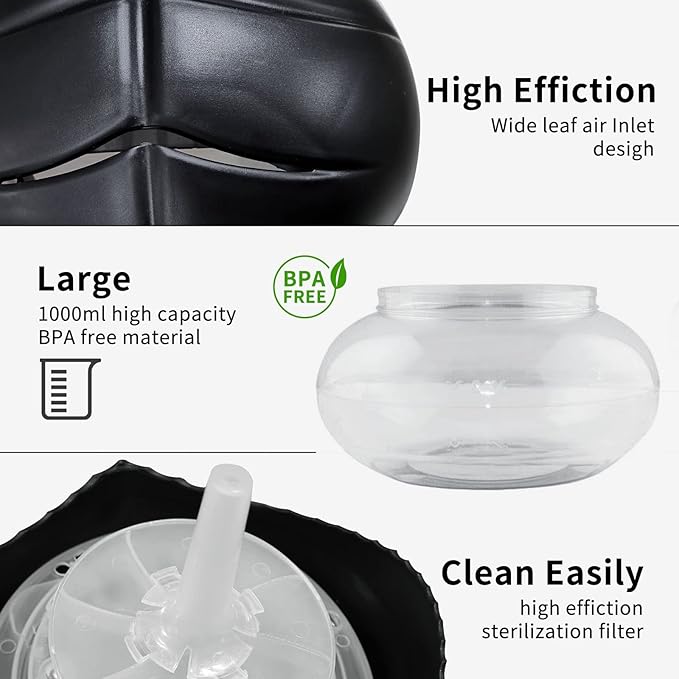 Water Based Air Purifier with Essential Oil Diffuser Pack, Air Washer with 7 Color LED Night Light, alternate product view 2