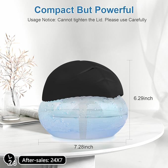 Water Based Air Purifier with Essential Oil Diffuser Pack, Air Washer with 7 Color LED Night Light, alternate product view 6