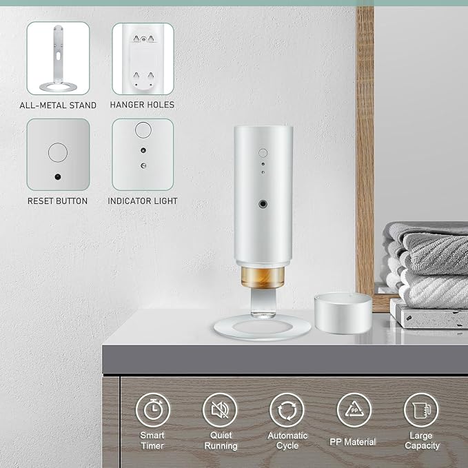 Waterless Diffuser for Essential Oils, Smart Aroma Diffuser for Home, 130ml/1000 Sq., alternate product view 4