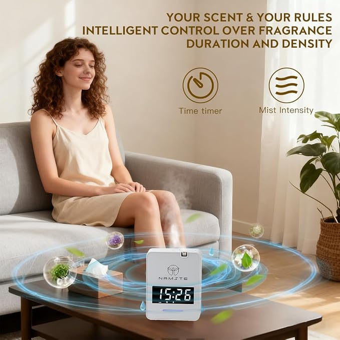 Waterless Diffuser - HVAC System Essential Oil Diffuser with Clock - Whole House & Hotel Coverage 3000 Sq., alternate product