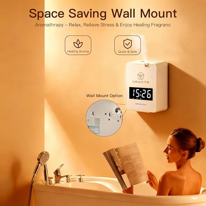 Waterless Diffuser - HVAC System Essential Oil Diffuser with Clock - Whole House & Hotel Coverage 3000 Sq., alternate product