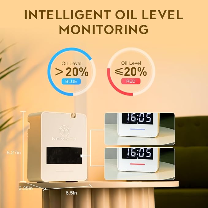 Waterless Diffuser - HVAC System Essential Oil Diffuser with Clock - Whole House & Hotel Coverage 3000 Sq., alternate product