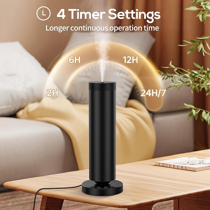 Waterless Diffuser with 90ML Essential Oils, Covers 1000 Sq Ft, Diffusers for Home Hotel, Adjustable Mist & Timer, alternate