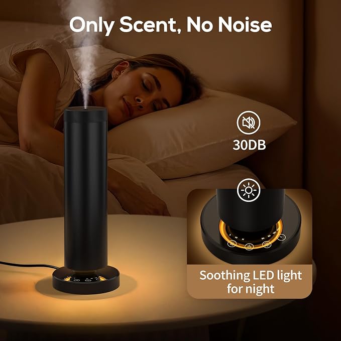 Waterless Diffuser with 90ML Essential Oils, Covers 1000 Sq Ft, Diffusers for Home Hotel, Adjustable Mist & Timer, alternate