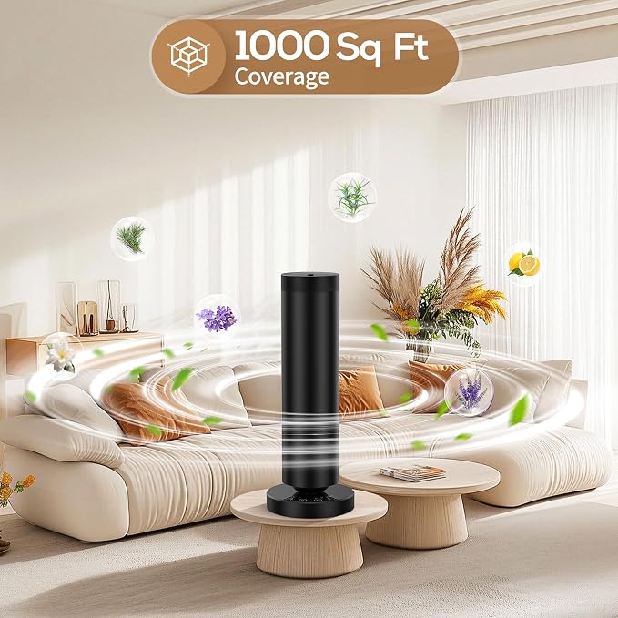 Waterless Diffuser with 90ML Essential Oils, Covers 1000 Sq Ft, Diffusers for Home Hotel, Adjustable Mist & Timer, alternate