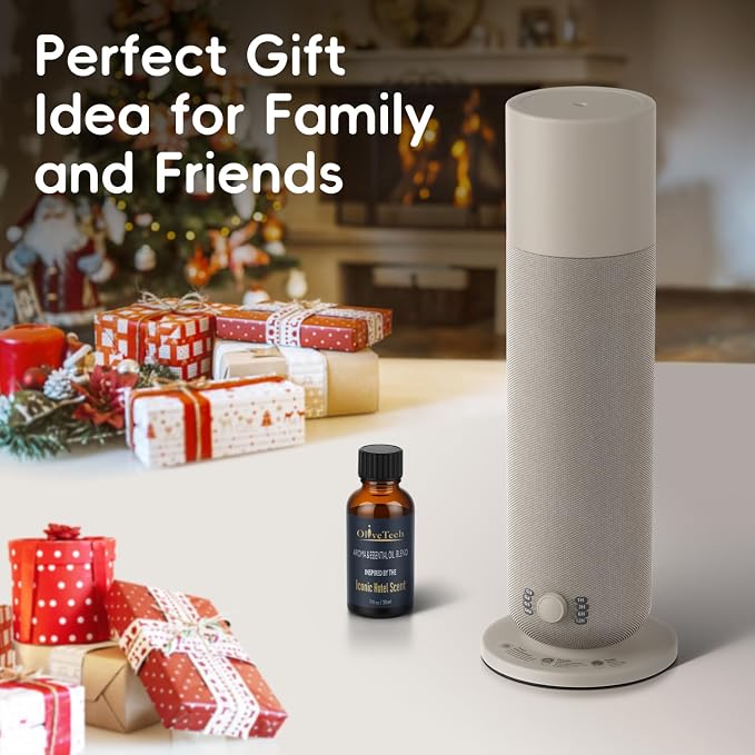 Waterless Diffuser with Fabric-Wrapped Design, Cold Air Scent Diffusers for Home & Office, Hotel Collection Diffuser