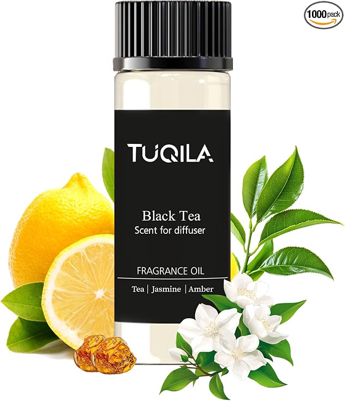 Waterless Essential Oil 20ml, Black Tea Scent with Bergamot, Jasmine, Lily of The Valley& Oak Moss, product image