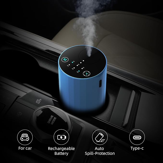 Waterless Essential Oil Diffuser Aromatherapy Scent Diffusers for Home Large Room, Bedroom, Car, Office, Desk, alternate