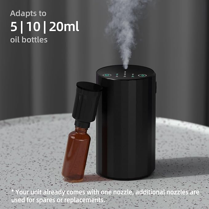 Waterless Essential Oil Diffuser Aromatherapy Scent Diffusers for Home Large Room, Bedroom, Car, Office, Desk, alternate