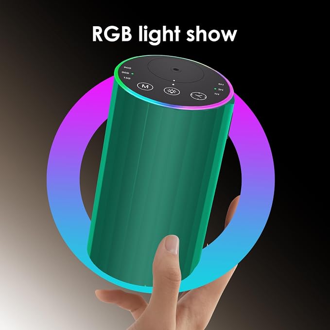 Waterless Essential Oil Diffuser, Battery Powered Mini Scent Air Machine, Aromatherapy Mist Diffuser for Home Room Car Office