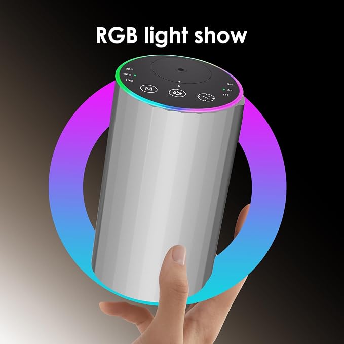 Waterless Essential Oil Diffuser, Battery Powered Mini Scent Air Machine, Aromatherapy Mist Diffuser for Home Room Car Office