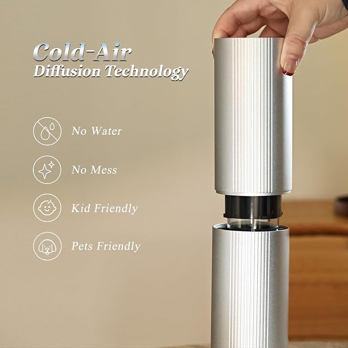 Waterless Essential Oil Diffuser for Home and Commercial Use up to 2000 sq ft, Scent Diffuser for Large Room, alternate