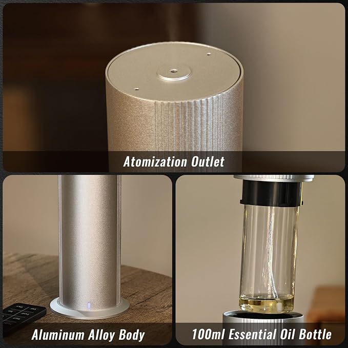 Waterless Essential Oil Diffuser for Home and Commercial Use up to 2000 sq ft, Scent Diffuser for Large Room, alternate