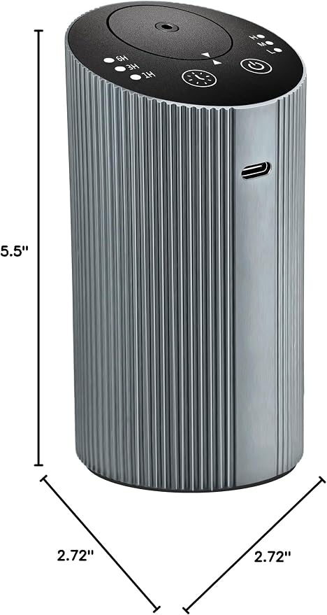 Waterless Essential Oil Diffuser for Home Car Office, Scent Diffuser with 4 Timer (1/3/6H & Off) & 3 Mist(L/M/H), alternate