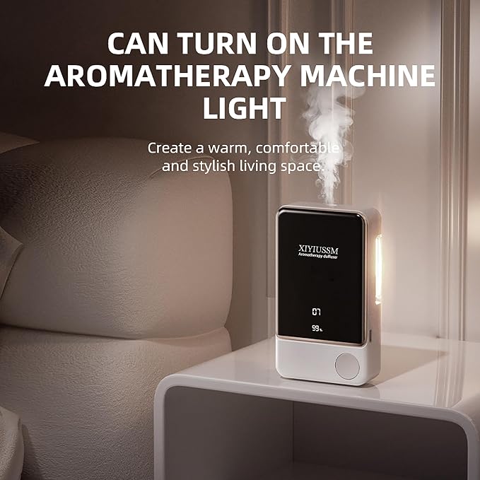 Waterless Essential Oil Diffuser for Home & Office Cordless Battery Operated Aroma Diffuser with 7 Mist Levels, alternate