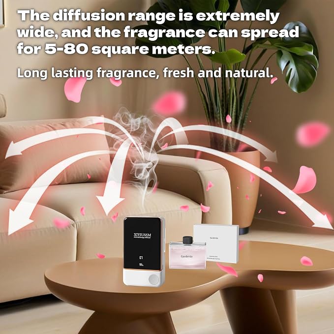 Waterless Essential Oil Diffuser for Home & Office Cordless Battery Operated Aroma Diffuser with 7 Mist Levels, alternate