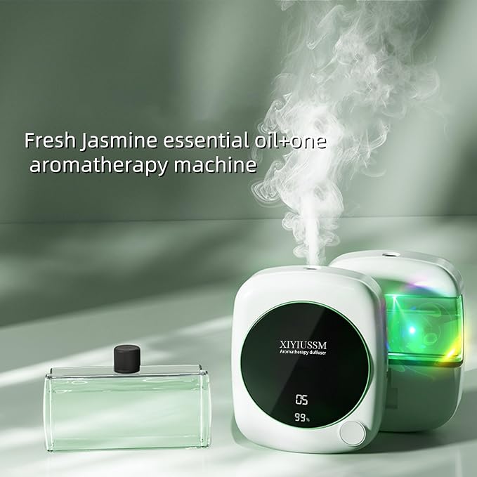 Waterless Essential Oil Diffuser for Home Office Travel Ultrasonic Aromatherapy Small Cordless Diffuser with 7 Mist Modes for