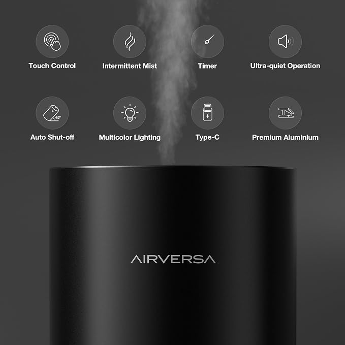 Waterless Essential Oil Diffuser for Home Room Desk Car Air Freshener Diffuser, Up to 600 sq ft, Battery Operated, alternate