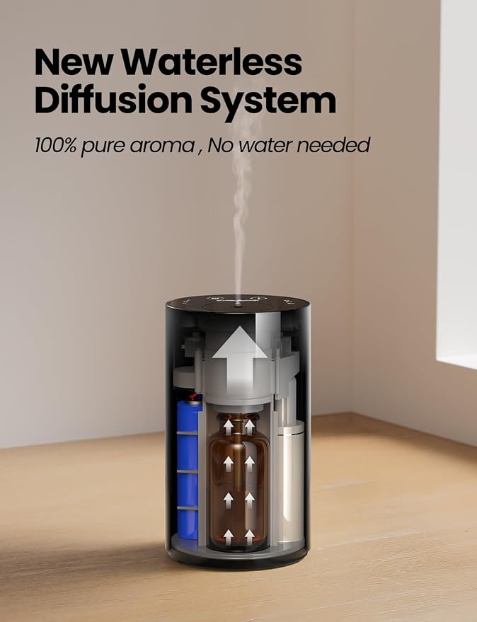 Waterless Essential Oil Diffuser, Portable Aromatherapy Diffuser with 20mL Capacity, alternate product view 4