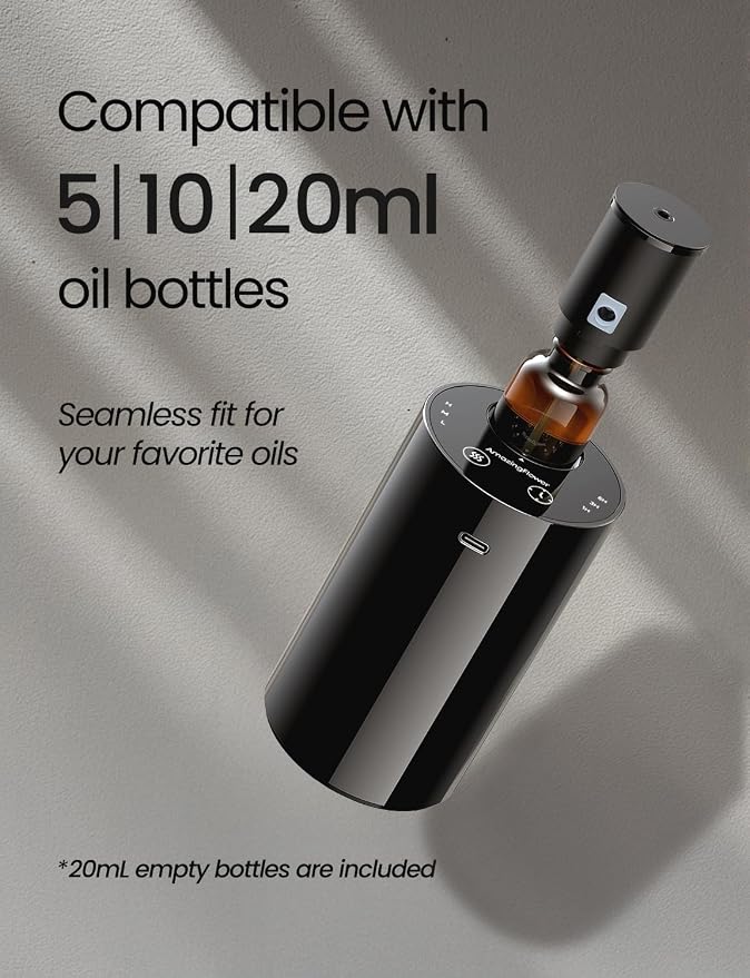 Waterless Essential Oil Diffuser, Portable Aromatherapy Diffuser with 20mL Capacity, alternate product view 6