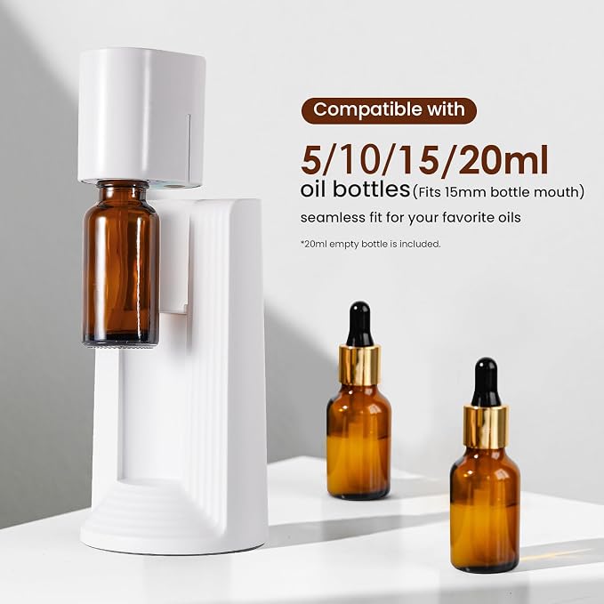 Waterless Essential Oil Diffuser, Portable Small Mini Scent Air Machine, Quiet Leak-Proof Home Fragrance Aroma Diffuser