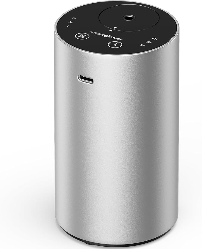 Waterless Essential Oil Diffuser, Rechargeable Scent Diffusers with 3 Mist Levels & Timers, product image