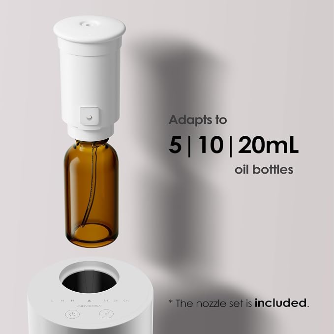 Waterless Essential Oil Diffuser Starter Kit with 30mL Hotel Fragrance Oil Inspired by Blagio, Battery Operated Car Diffuser