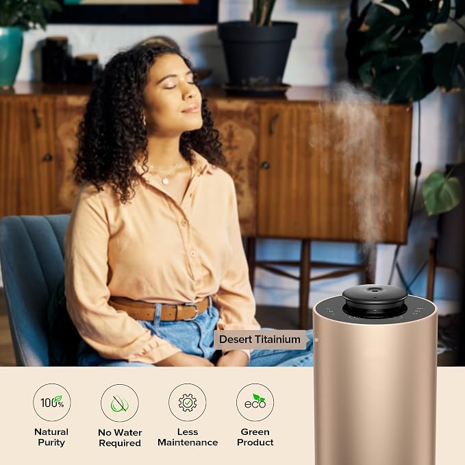 Waterless Essential Oil Diffuser Starter Kit with 4 x 10mL Fragrance Scent Oil, alternate product view 7