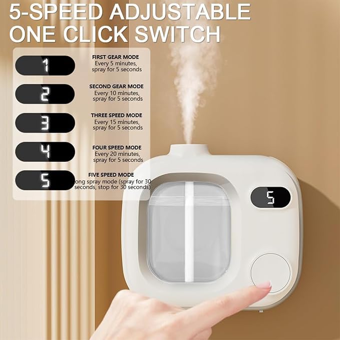 Waterless Essential Oil Diffuser Ultrasonic Essential Oil Diffuser for Home Large Rooms Bathroom Hotel Office Car, alternate