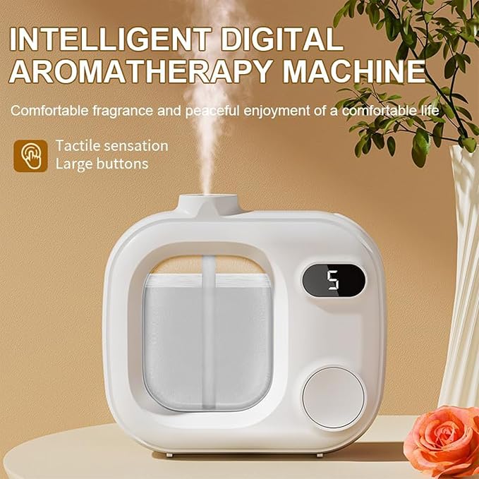 Waterless Essential Oil Diffuser Ultrasonic Essential Oil Diffuser for Home Large Rooms Bathroom Hotel Office Car, alternate