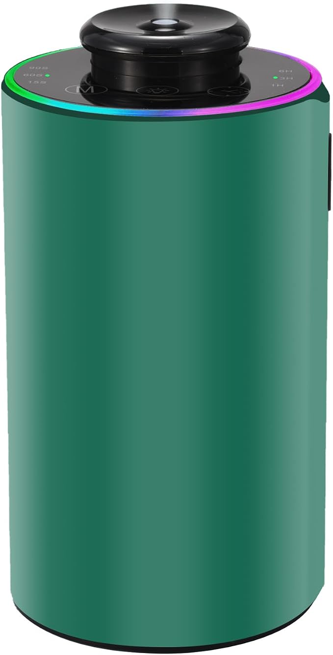 Waterless Essential Oil Diffuser with 8 Color LED Night Light, 3 Mist Levels & Timers, product image