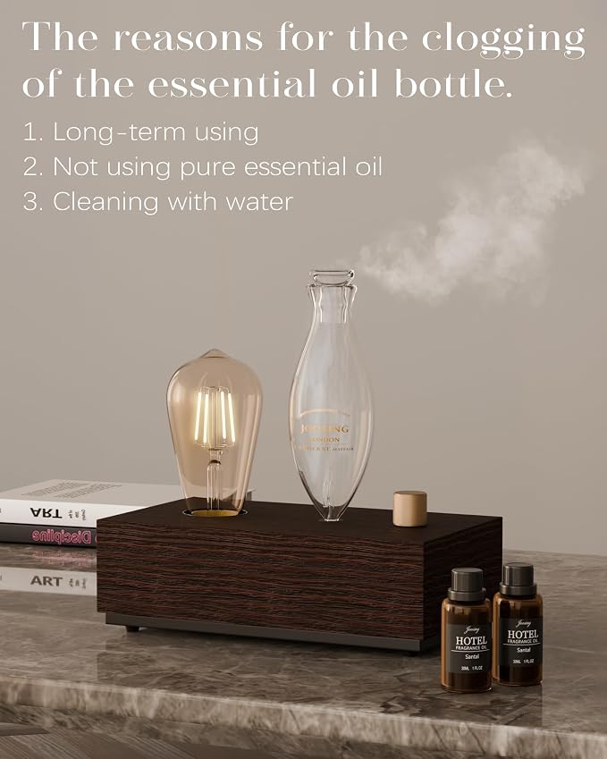 Waterless Essential Oil Diffusers with Rechargeable Battery & 9H Runtime, Aromatherapy Diffusers with Bulb, alternate product