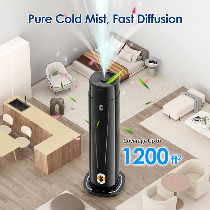 Waterless Scent Diffuser – 1200 Sq Ft Coverage, Essential Oil Diffuser with Remote Control, alternate product view 3