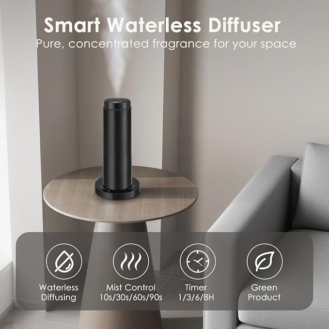 Waterless Scent Essential Oil Diffuser for Hotel,Whole House,Large Room, Office,Home,200ML Large Capacity, Covering 1500