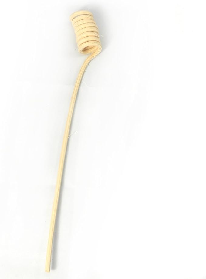 Wavy Spiry Natural Rattan Reed Fragrance Diffuser Replacement Refill Sticks 20 Pieces (7" Spiral, Natural Color), alternate
