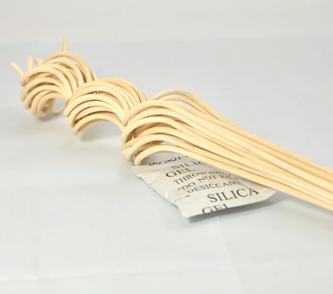 Wavy Spiry Natural Rattan Reed Fragrance Diffuser Replacement Refill Sticks 20 Pieces(12.5" Wavy, Natural Color), alternate