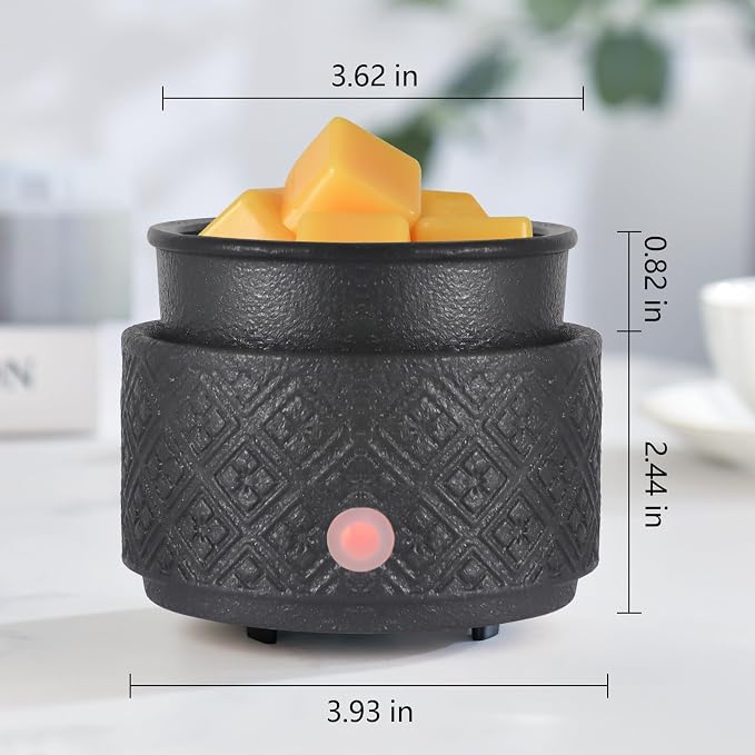 Wax Melt Warmer for Scented Wax,3-in-1Ceramic Wax Warmer Fragrances Candle Oils, Home Fragrance Burner,Electric Candle Warmer