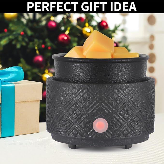 Wax Melt Warmer for Scented Wax,3-in-1Ceramic Wax Warmer Fragrances Candle Oils, Home Fragrance Burner,Electric Candle Warmer